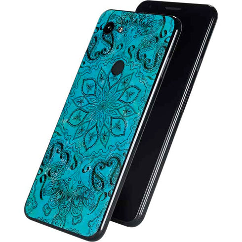 Blue Zen Ginseng Google Pixel 3a Skin